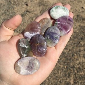 (1) Tumbled Fluorite Stone